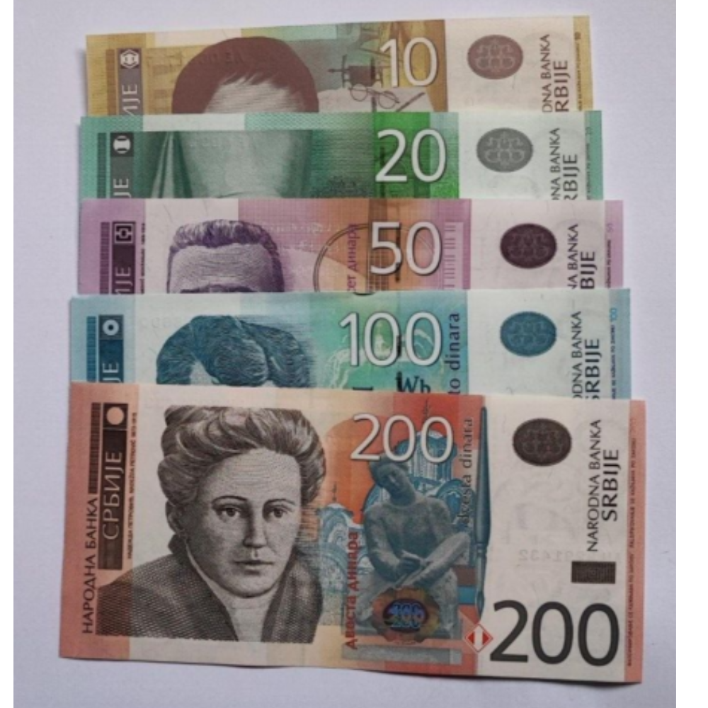 SERBIA 10 20 50 100 200 Dinara 2011-2013 GREAT COLOURFUL UNCIRCULATED BANKNOTES