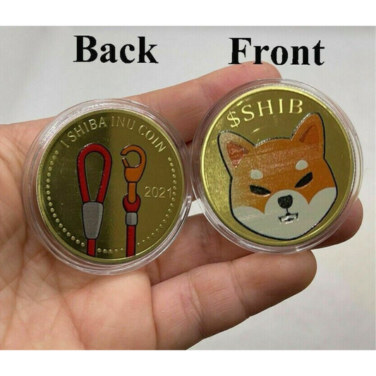 SHIBA INU SHIB CRYPTO COIN  With Case