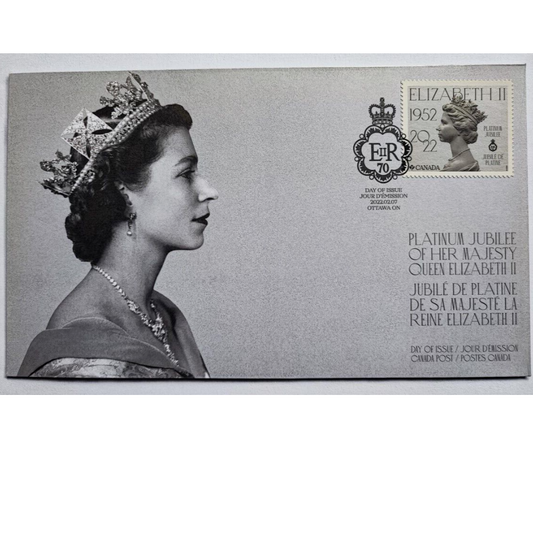 2022 Canada Queen Elizabeth First Day Cover Platinum Jubilee FDC