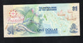 Bahamas 1992 1 Dollar commemorative banknote, Christopher Columbus Quincentennial, UNC condition, serial C490248.