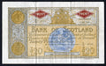 Front and back view of a 1969 Bank of Scotland £20 banknote, Pick 107a, featuring Queen Victoria and the signatures of Polwarth and Letham.