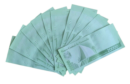 10xVENEZUELA 20,000 Bolivares note UNC