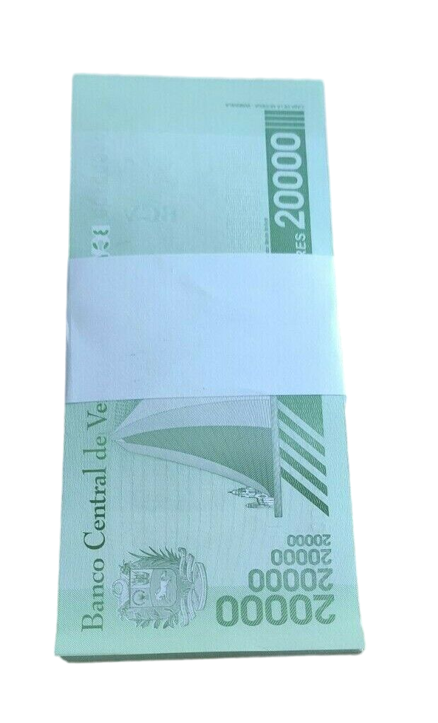 100xVENEZUELA 20,000 Bolivares note UNC