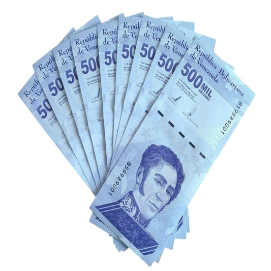 10xVENEZUELA 500.000 Bolivares note UNC  pick NEW
