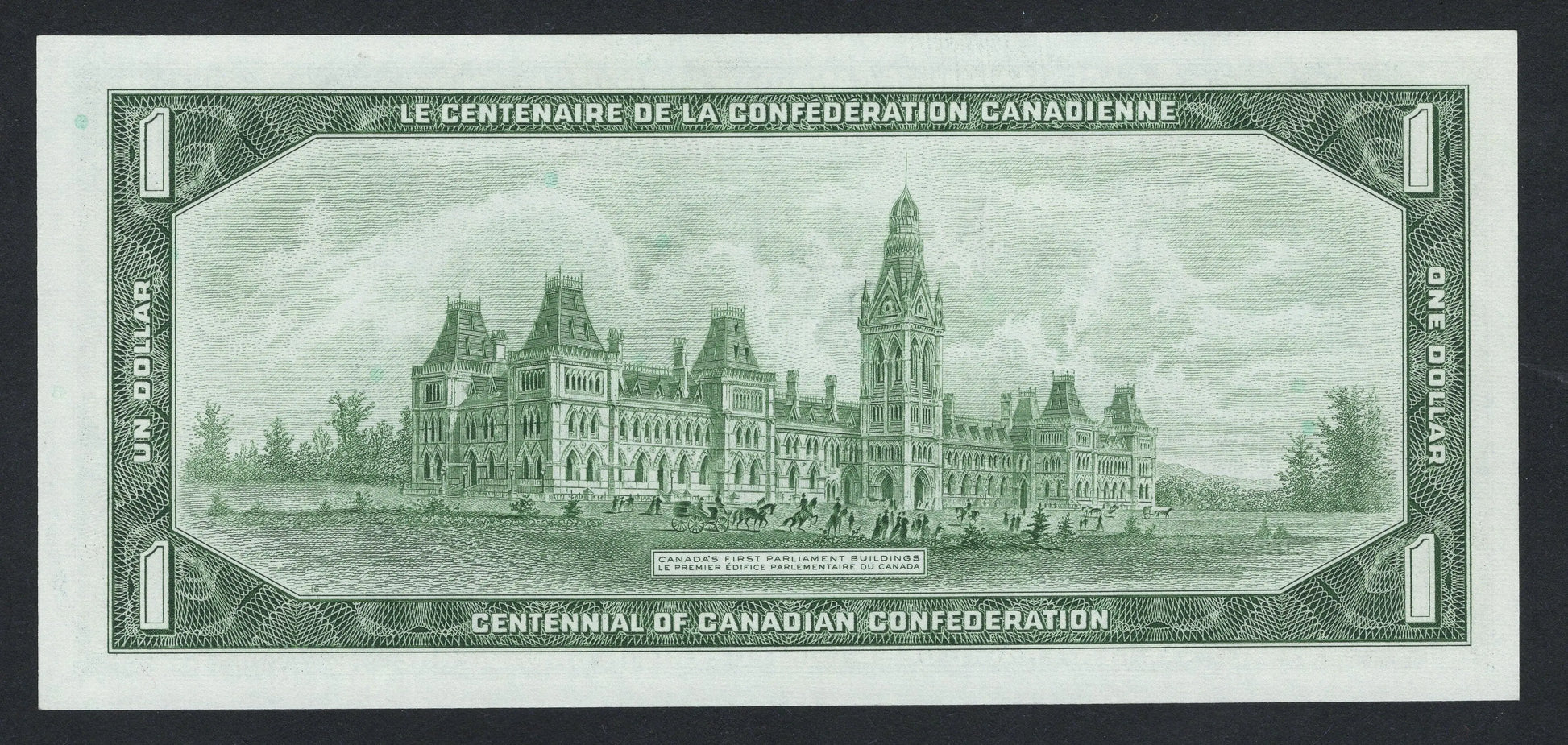 1967 Bank of Canada $1 One Dollar AUNC/F10 worldbanknote