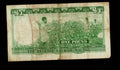 Front and back of a circulated 1964 Malawi 1 Pound banknote featuring President Hastings Banda and Lake Malawi.
