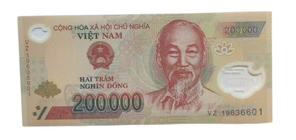 200,000 Vietnamese Dong polymer banknote in brand new condition