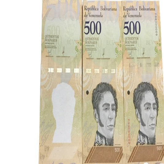 2018 Venezuela Progressive Banknotes Set Unc 500 Bs May 18 Rare