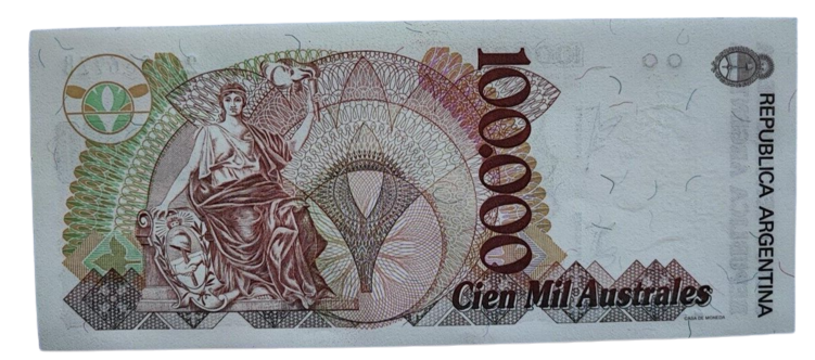 ARGENTINA  100000 AUSTRALES (1990) UNC