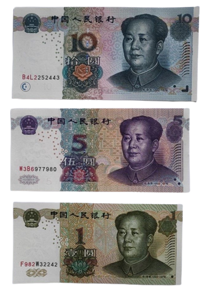 6 PCS 1999-2019 China RMB Bank Notes 5th Set in UNC Condition