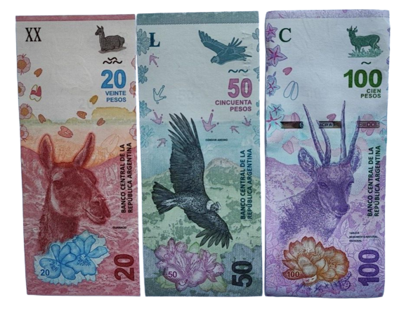 ARGENTINA Set 6 Pcs 20-50-100-200-500-1000 Pesos (2017/2020) UNC, P-361/366