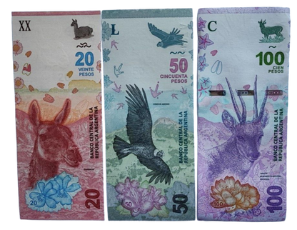 ARGENTINA Set 6 Pcs 20-50-100-200-500-1000 Pesos (2017/2020) UNC, P-361/366