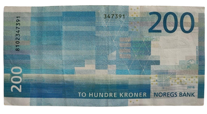 2016 -18 Norway  200  Kroner Circulated