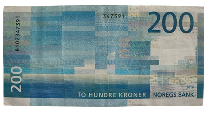 2016 -18 Norway  200  Kroner Circulated