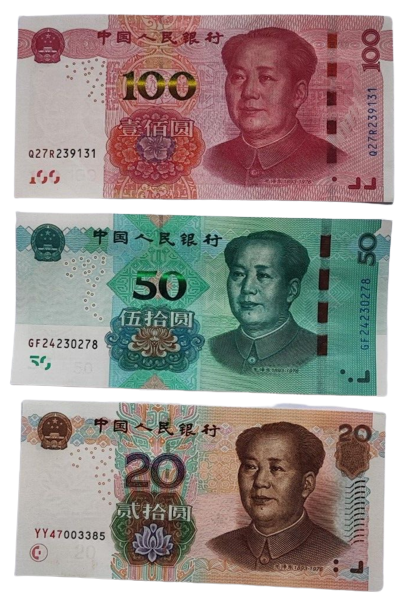 6 PCS 1999-2019 China RMB Bank Notes 5th Set in UNC Condition