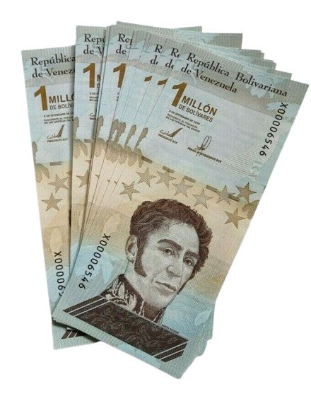 2020/21 One (1) UNC Venezuela Replacement X Serial Banknotes 1 Million Bs P114