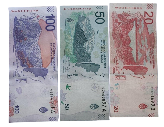 ARGENTINA Set 6 Pcs 20-50-100-200-500-1000 Pesos (2017/2020) UNC, P-361/366