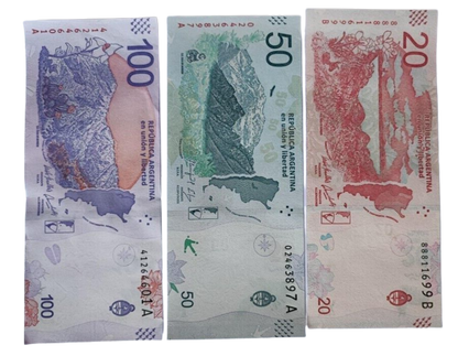 ARGENTINA Set 6 Pcs 20-50-100-200-500-1000 Pesos (2017/2020) UNC, P-361/366