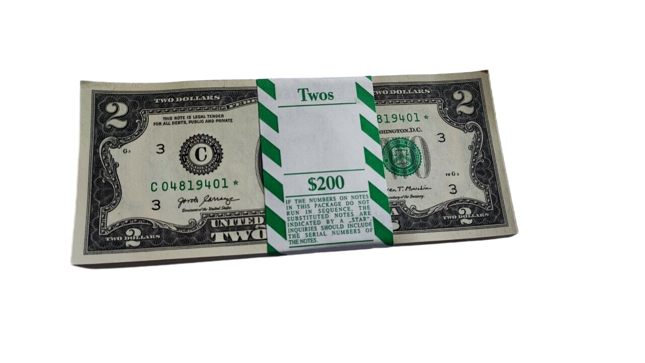$2 TWO DOLLAR BILL STAR NOTES 2017A 100 CONSECUTIVE/Price Per Note