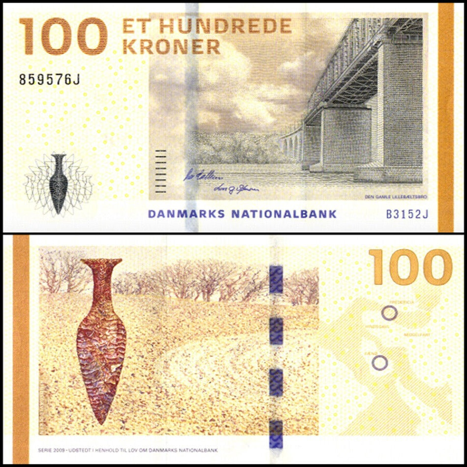 DENMARK 100 KRONER P-66d 2015 AUNC