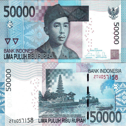 Indonesia BANKNOTE 50000 Rupiah 2014 UNC