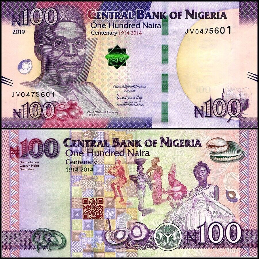 Nigeria 100 Naira 2019 P41 Commemorative UNC