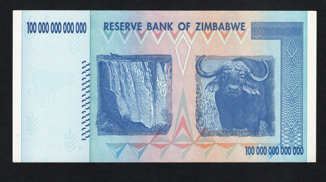 Zimbabwe 100 Trillion Dollar banknote. Genuine  AUNC AA Serial Number UV checked