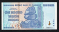 High-resolution front and back photos of an authentic, used 2008 Zimbabwe 100 Trillion Dollar banknote, serial number AA2341731.