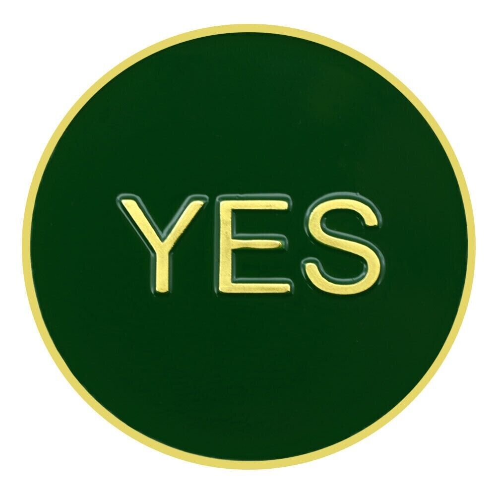 Yes or No Challenge Decision Making Lucky Coin UK Dispatch.