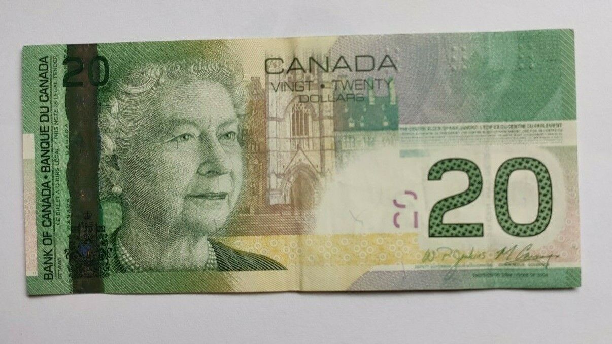 Canada 20 Dollars 2004 (2011) Macklem-Carney Note VF