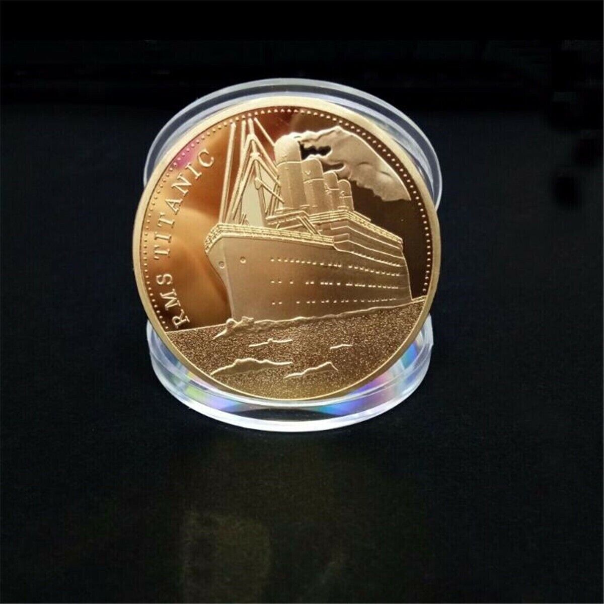 Titanic Coin The Voyage Of Titanic BU in Capsule