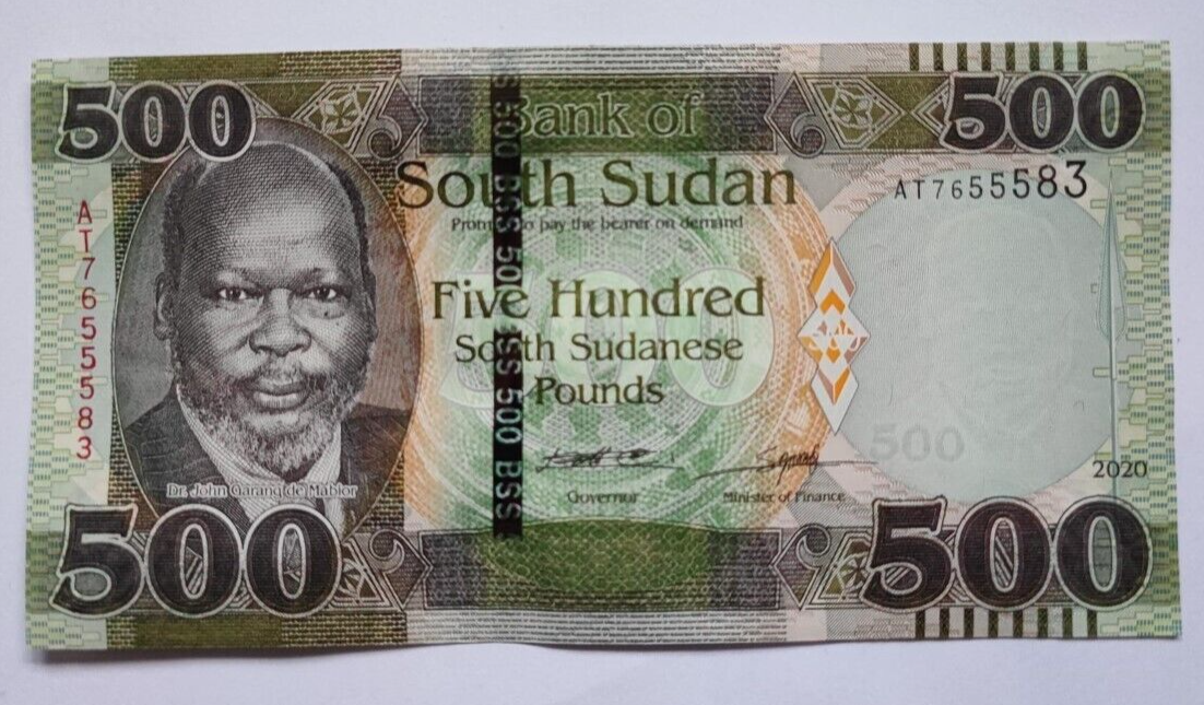 SOUTH SUDAN 500 POUNDS  2020 (2021) UNC