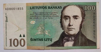 Lithuania 100 litu banknote Very Fine