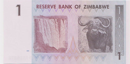 Zimbabwe 1 Dollar, 2007, P-65, UNC