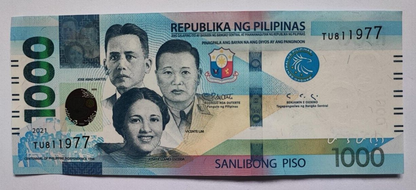 Philippines 1000 Pesos 2019 P-New AUNC