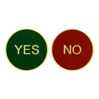 Yes or No Challenge Decision Making Lucky Coin UK Dispatch.