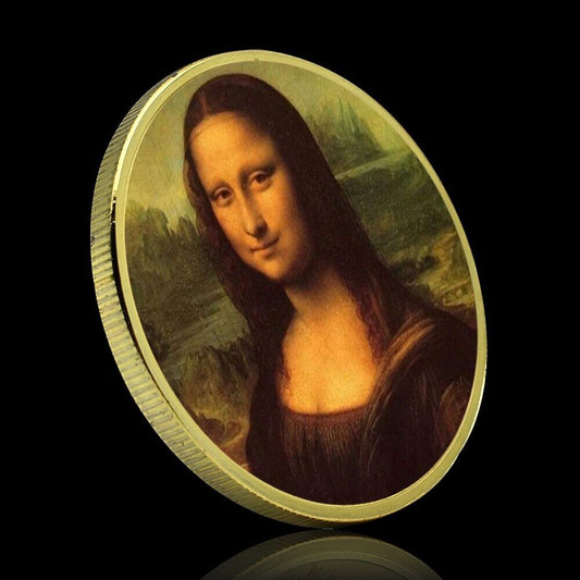 Mona Lisa's Smile Coin World Famous Paintings Da Vinci Art Coin Souvenir