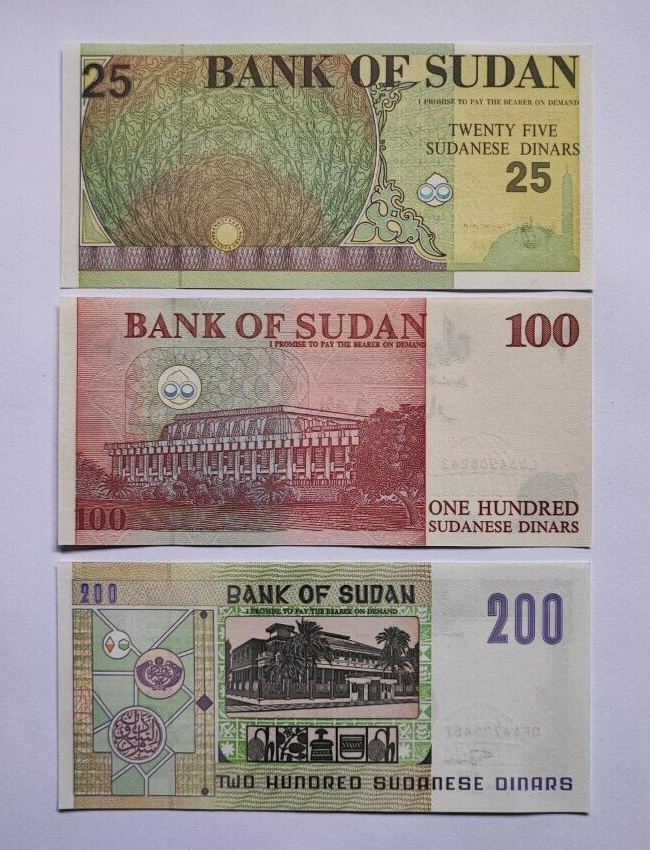 SUDAN 5 10 25 50 100 200 500 1000 2000 5000 DINARS 1992 2002 P-51 :63 SET UNC