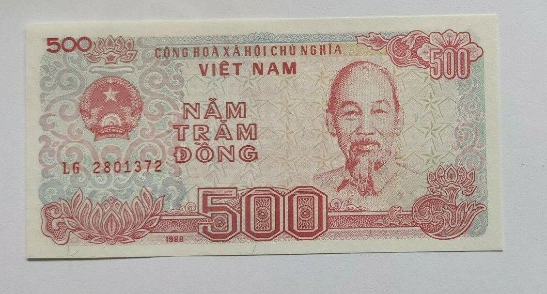 Vietnam (Vietnamese) 500 Dong x 1000 Pcs (Brick), 1988 P-107 VND Unc