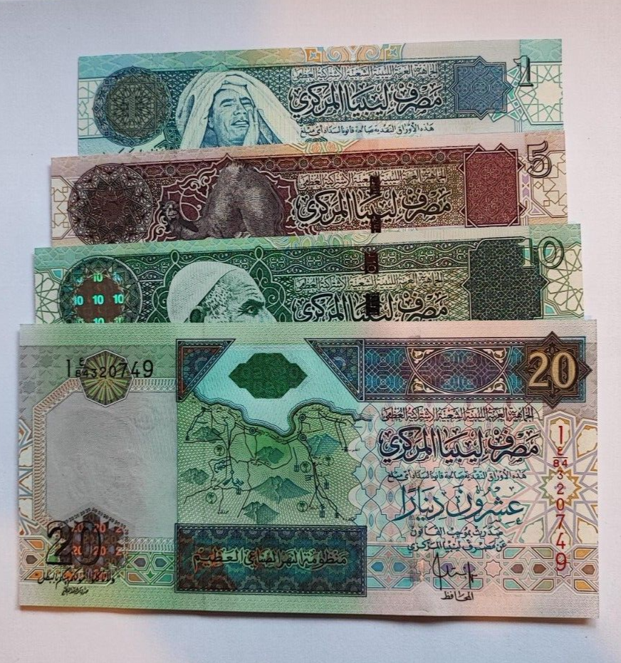 Libya  Banknote set - 6 Series I 5 10 20 Dinars UNC