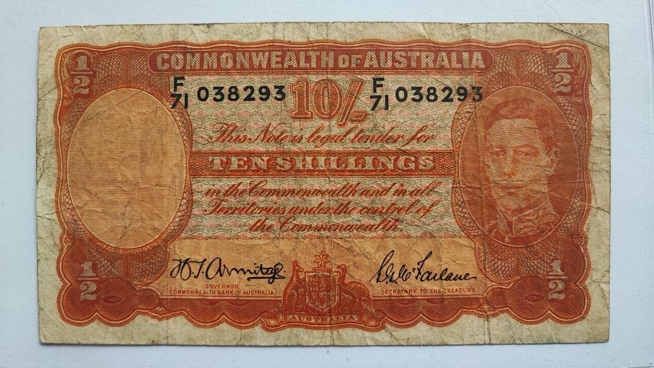 Commonwealth of Australia  George VI  10 Shillings