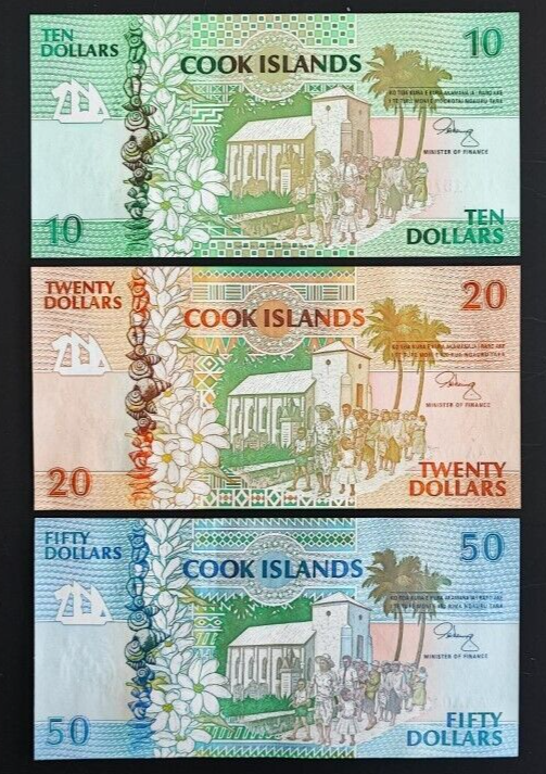 COOK ISLANDS 3 DOLLARS (P NEW) N. D. (2021) POLYMER UNC