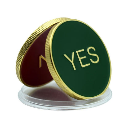 Yes or No Challenge Decision Making Lucky Coin UK Dispatch.