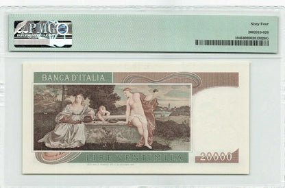 Italy 20000 Lire 1975 P-104 PMG 64