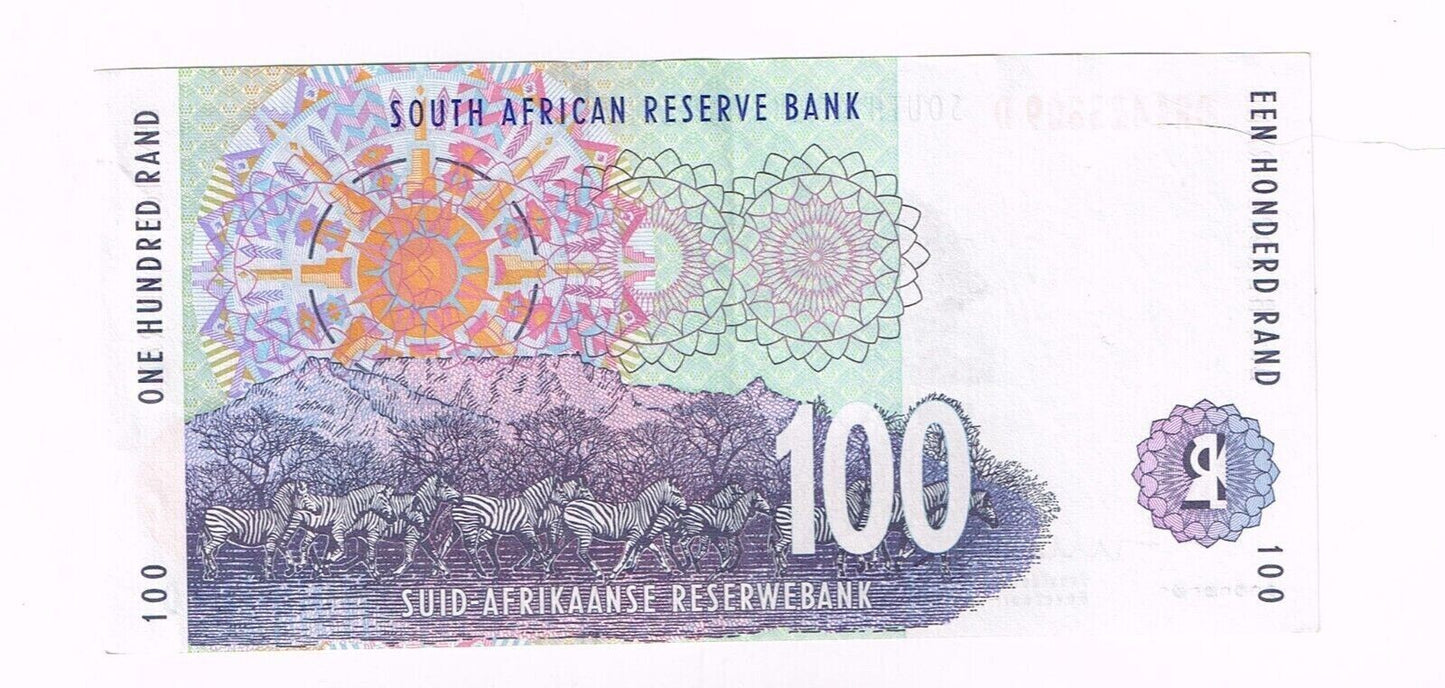 1999 SOUTH AFRICA 100 RAND NOTE - p126b XF