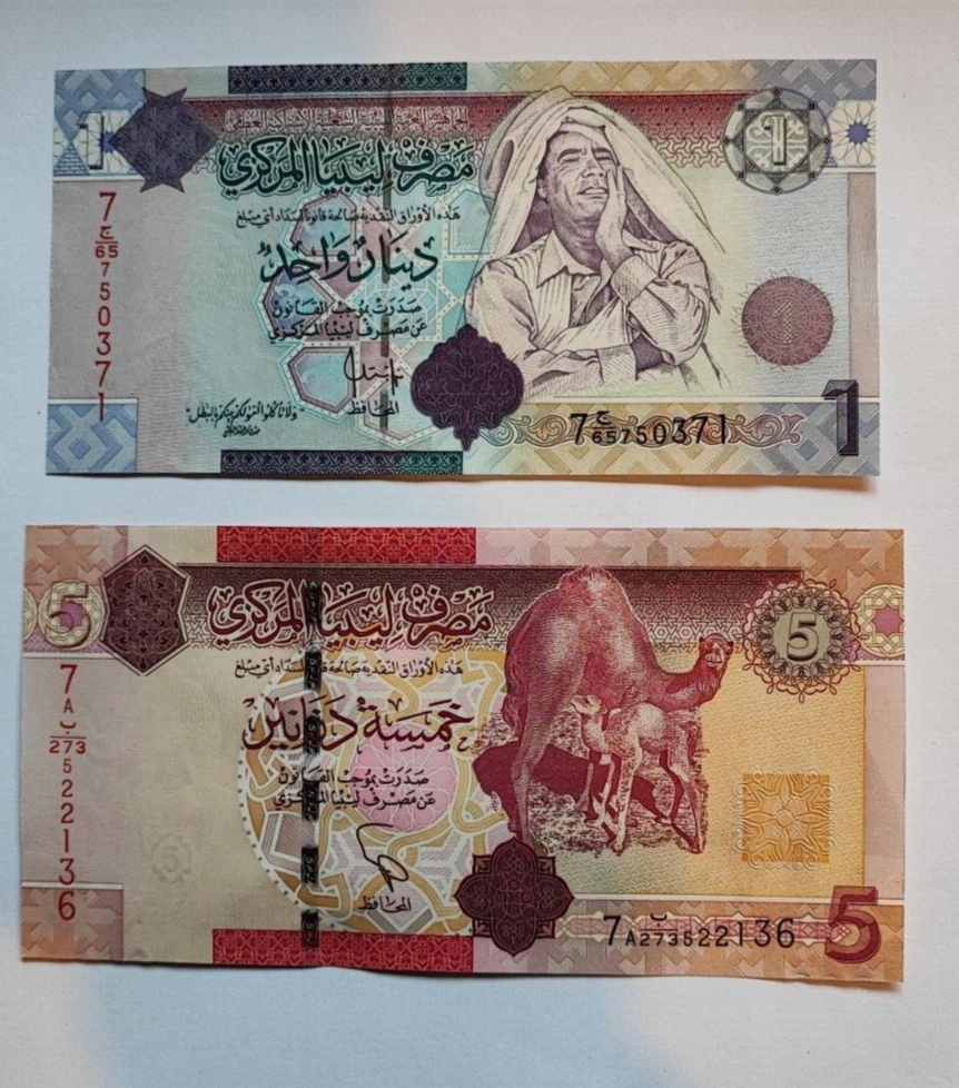 Libya  Banknote set - 7 Series I 5 10 20 Dinars UNC