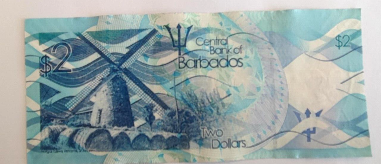 Barbados 2 Dollars 2018 EF