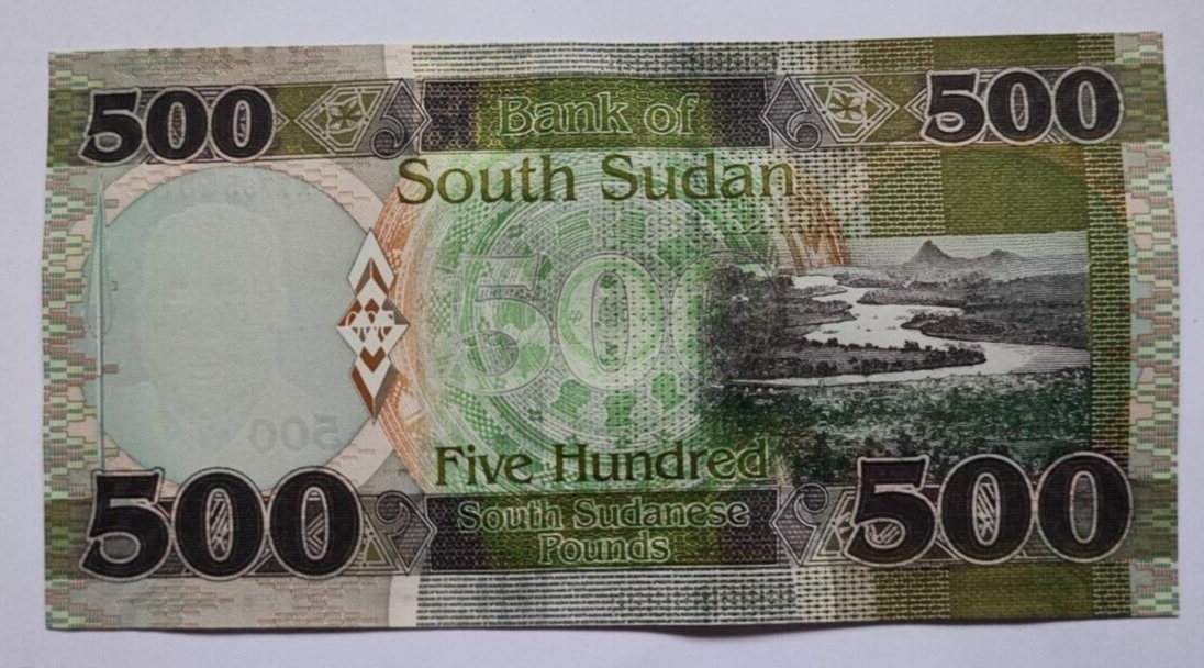 SOUTH SUDAN 500 POUNDS  2020 (2021) UNC