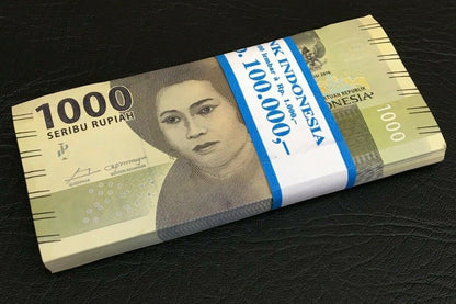 INDONESIA 1000 1,000 RUPIAH 2016 P NEW BUNDLE 100 PCS UNC