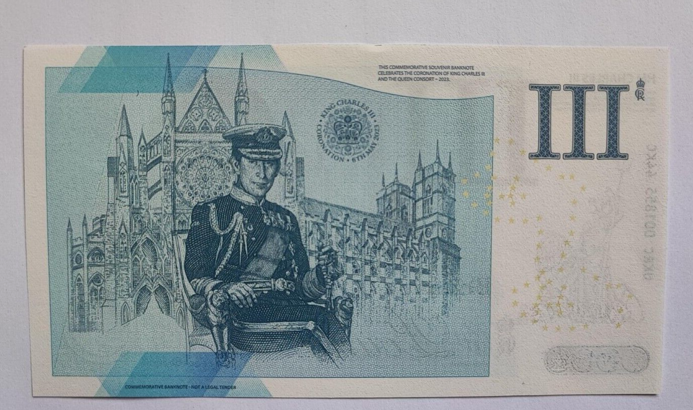 Commemorative Banknote Charles  III Britannia pound 2023